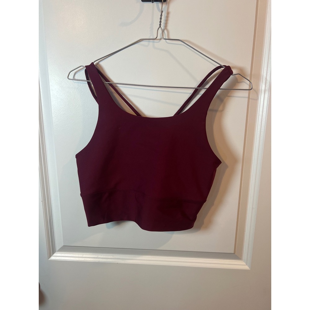 Pro-fit Womens Tank Top Strappy Crisscross Back Burgundy XL